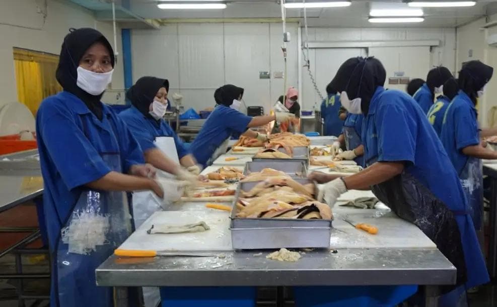 Workers loading boxes onto a truck